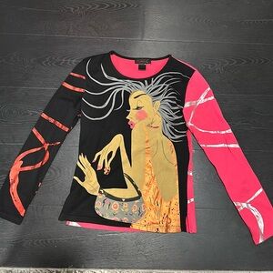 Custo long sleeved top